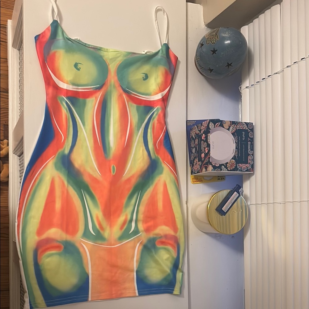 Colorful Abstract Bodycon Dress